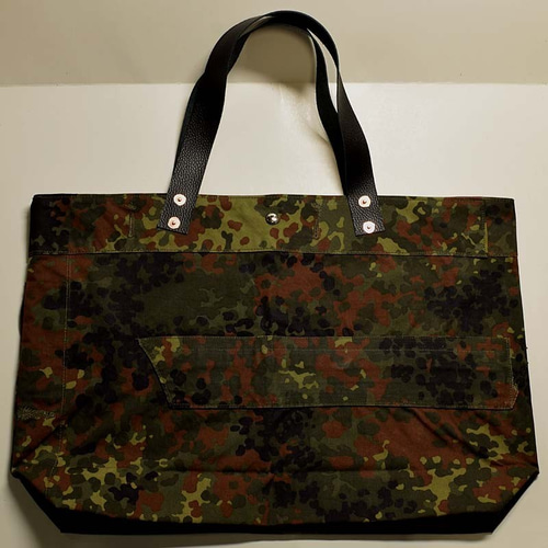 ドイツ軍迷彩ミリタリートートバッグ・カモフラージュテント
