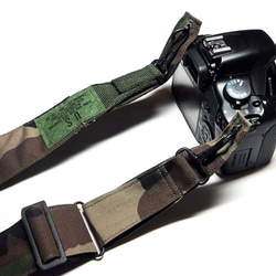 アメリカ軍迷彩カモフラージュ柄 ミリタリーカメラストラップ 4枚目の画像