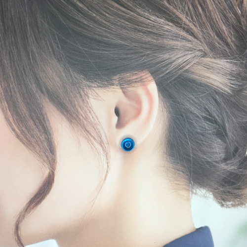 小粒バロックパールのピアス/イヤリング 5mm 6mm 真珠 スタッド チタン  