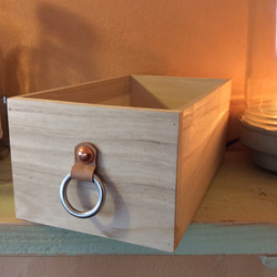 桐の小箱〝日本酒の箱をリメイクして和風の小箱を作りました〟※名入れ無料【送料無料】 1枚目の画像