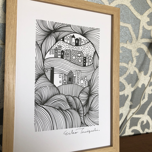 油性ペン点描画  絵画　 「歌姫」 油性ペン点描画 絵画 「歌姫」 油性ペン点描画 絵画 「歌姫」