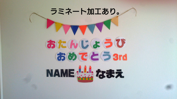 誕生日ガーランド ガーランド HAPPY BIRTHDAY お誕生日 ハッピーバースデー くすみカラー