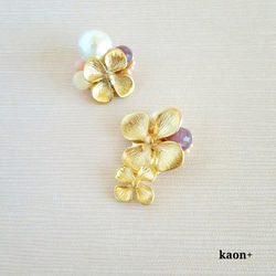 July gold flower  jewelry box K14gfﾁｪｰﾝﾈｯｸﾚｽ 5枚目の画像