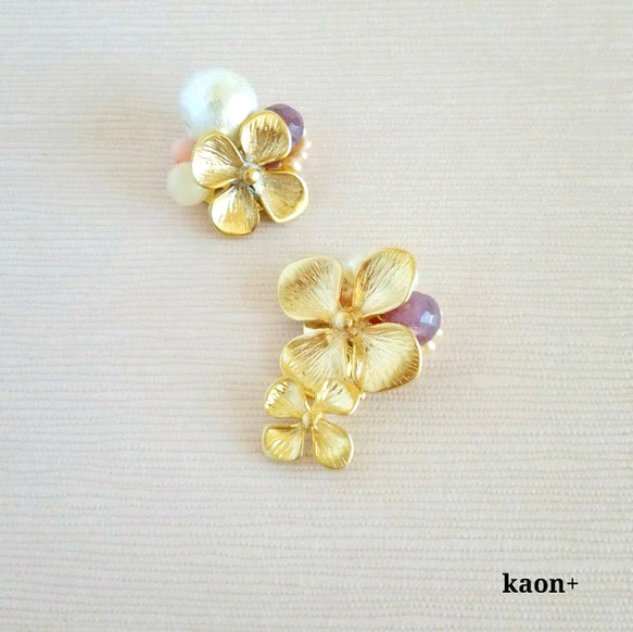 July gold flower  jewelry box K14gfﾁｪｰﾝﾈｯｸﾚｽ 5枚目の画像