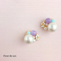 February lavender jewelry box ﾋﾟｱｽorｲﾔﾘﾝｸﾞ 2枚目の画像