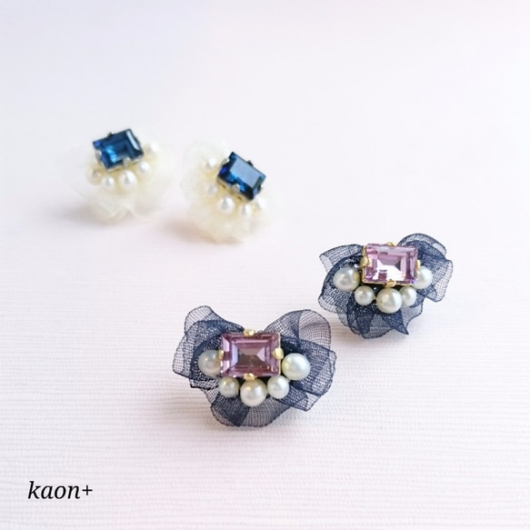 K14gf Navi ribbon ﾋﾟｱｽ or ｲﾔﾘﾝｸﾞ 2枚目の画像