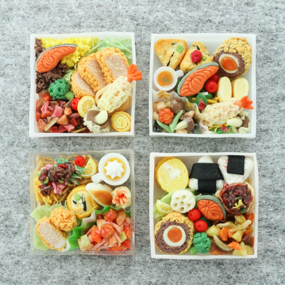 【4種限定(送料無料)】ミニチュア・お弁当（ご指定の通りに加工・納品可） 10,842円