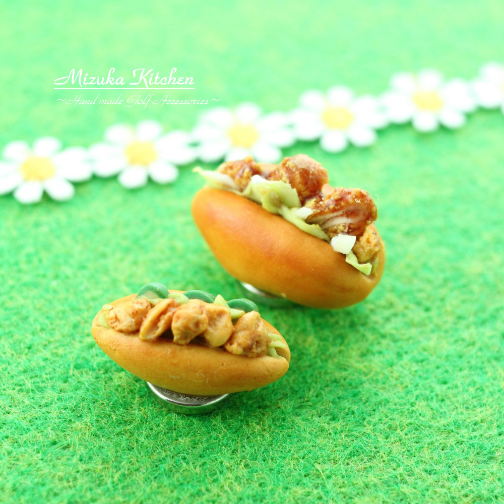 【2種セット】コッペパン・マグネット（ゴルフマーカー）