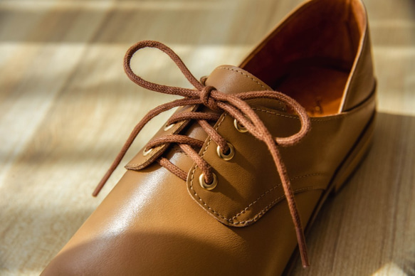 【英倫小資女孩】】台灣作る鞋  英倫德比。奶油棕 第2張的照片