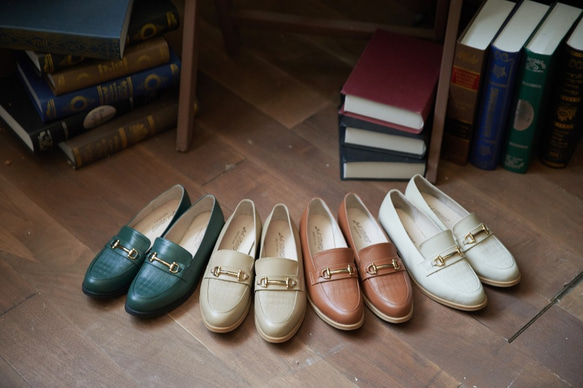 【英格蘭風】台灣作る鞋  英格蘭紋 沙棕 第4張的照片