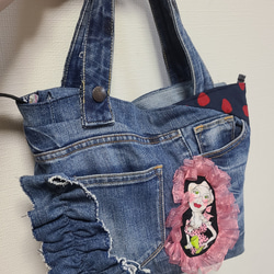 お纏めリクエスト＊ロラライハリス♡ブラックWデニム3wayバッグ♡トートバッグ♡ お纏めリクエスト＊ロラライハリス♡ブラックWデニム3wayバッグ