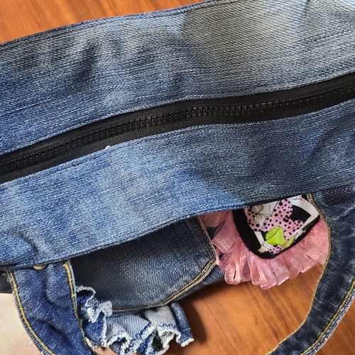 ☆デニムリメイクトートバッグ☆ロラライハリス♪ トートバッグ Kiko  