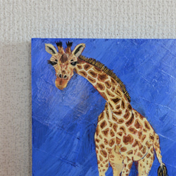 動物キリンのイラスト　原画　絵画　ki_rino 3枚目の画像
