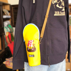 【北欧】ヴァイキング船のボトルホルダーLサイズ（500ｍｌペットボトル対応/ショルダーストラップ付） 1枚目の画像