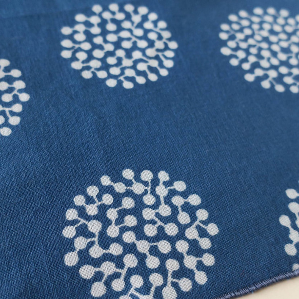 手染手帕和紙巾盒~PonPon~（顏色：靛藍和粉紅色） 第7張的照片
