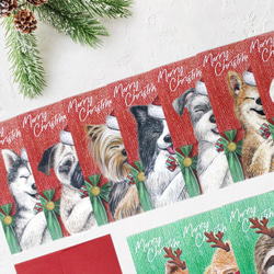【 53款聖誕造型動物卡片 】_ 溫馨手繪/乾燥花/聖誕節 第3張的照片