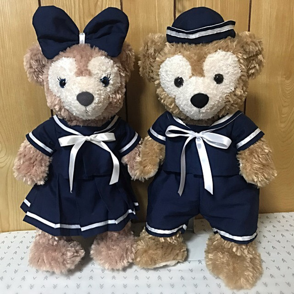 ダッフィー&シェリーメイ セーラーコスチュームセット ぬいぐるみ min ...