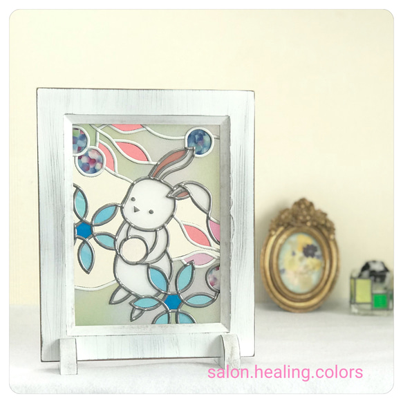 シーグラスアート うさちゃん天使と花嫁♪お取り置き中です(⋆ᴗ͈ˬᴗ͈)” シーグラスアート うさちゃん天使と花嫁♪お取り置き中です