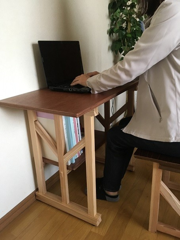 Forest 17  mini desk   ミニテーブル　木製デスク　学習机　 8枚目の画像