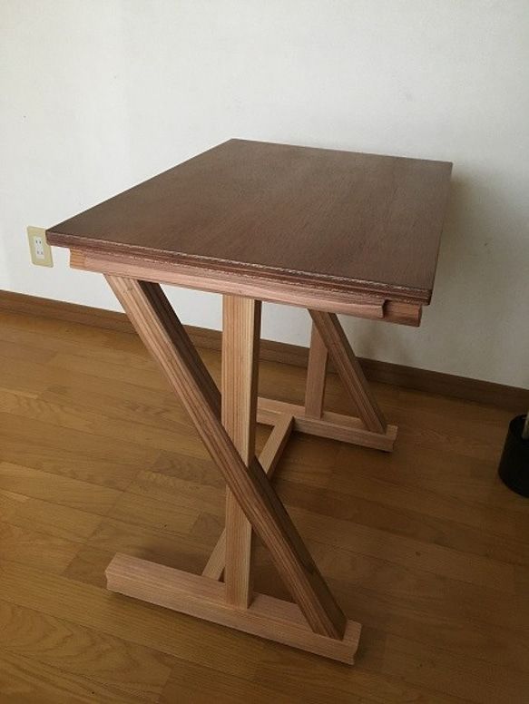 Slant 02  mini table   ミニテーブル 学習机 花台 テレフォンスタンド 7枚目の画像