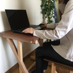 Slant 02  mini table   ミニテーブル 学習机 花台 テレフォンスタンド 3枚目の画像