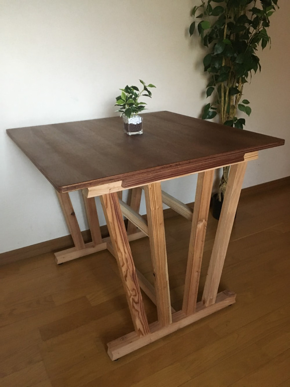 Shell 03 dining table for 2 people   木製ダイニングテーブル　2人用　 13枚目の画像