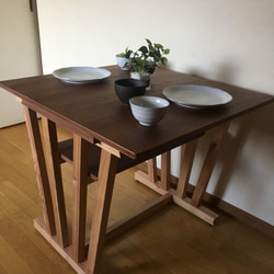 Shell 03 dining table for 2 people   木製ダイニングテーブル　2人用　 11枚目の画像