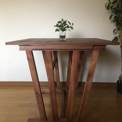 Shell 03 dining table for 2 people   木製ダイニングテーブル　2人用　 9枚目の画像