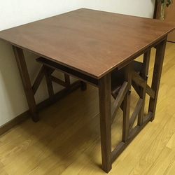 Region 01 dining table for 2 people   木製ダイニングテーブル　2人用　 2枚目の画像