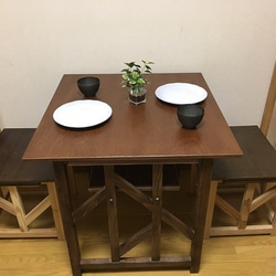 Region 01 dining table for 2 people   木製ダイニングテーブル　2人用　 7枚目の画像