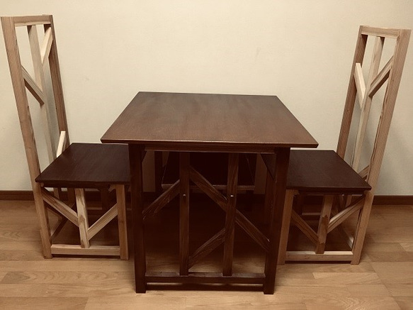 Region 01 dining table for 2 people   木製ダイニングテーブル　2人用　 9枚目の画像