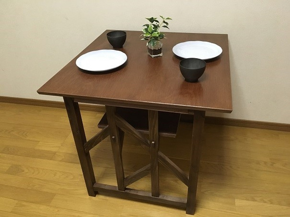 Region 01 dining table for 2 people   木製ダイニングテーブル　2人用　 1枚目の画像