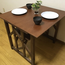 Region 01 dining table for 2 people   木製ダイニングテーブル　2人用　 4枚目の画像