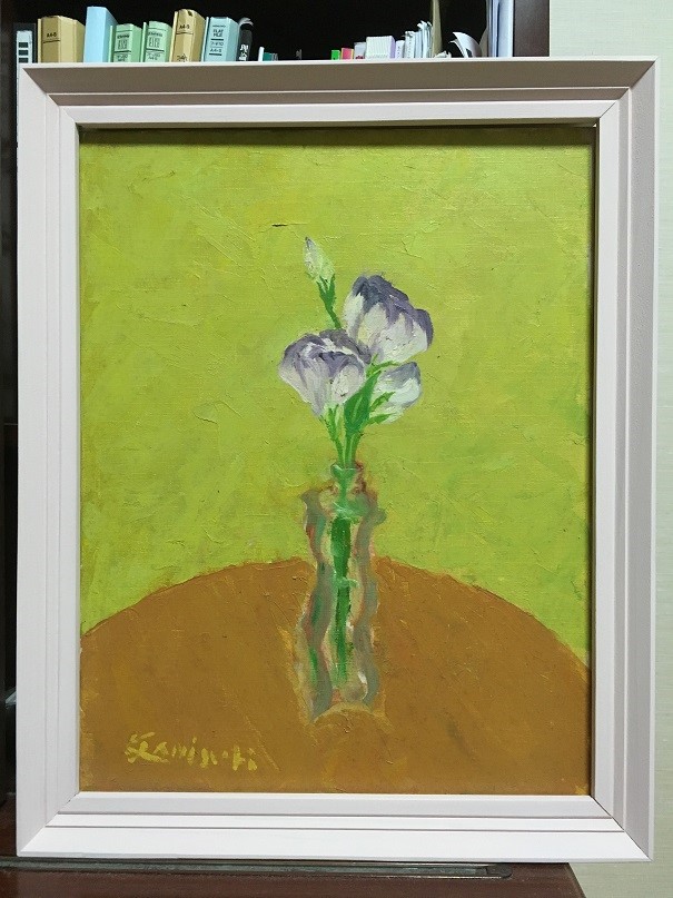 油彩画 洋画 (油絵額縁付きで納品対応可) F6号 「オンフルール」 広瀬 和之 絵画