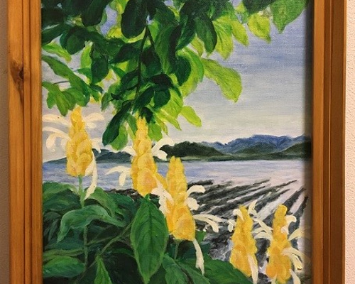 ガーデンⅤ F6号油彩 絵画 C.P.C.art&interior 通販 9191311｜Creema