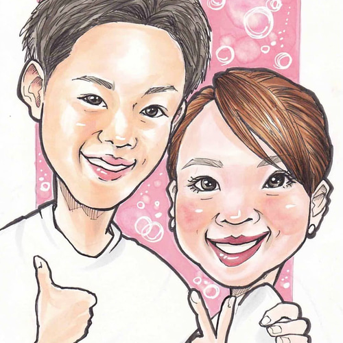 【お客ページ】（たつやん様）オーダー似顔絵☆結婚式、誕生日や記念日に お客様専用ページ】（たつやん様）オーダー似顔絵結婚式、誕生日