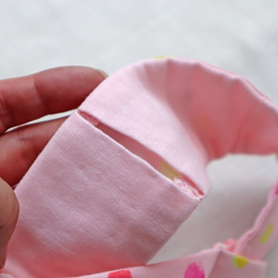クールネックマフラー 保冷剤付き 水彩ドット ピンク キッズ 幼児 子供 子ども 冷やす 保冷 クールマフラー ネック 5枚目の画像
