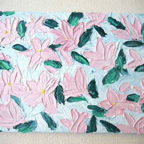 FLOWER-E//キャンバス アクリル絵画 抽象画 インテリア モダン