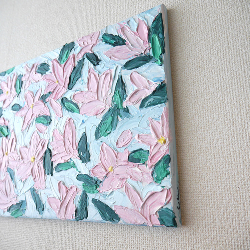 FLOWER-E//キャンバス アクリル絵画 抽象画 インテリア モダン