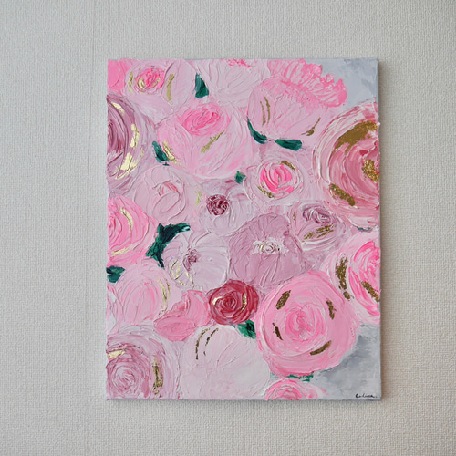 FLOWER-H//キャンバス アクリル絵画 抽象画 インテリア モダン