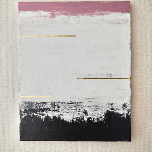 No.544 大きめF4size 白馬とエルフ アクリル画 原画 絵画