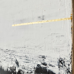 UNTITLED-B//アクリル絵画 キャンバス モダンアート おしゃれ インテリア 抽象画 黒 白 ダスティピンク 5枚目の画像