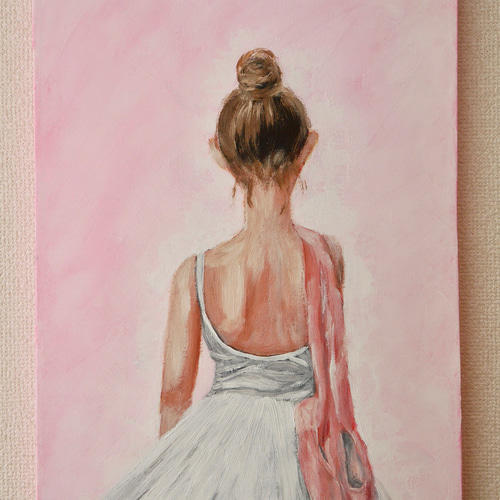 SOLD】BALLERINA-B//バレリーナ アクリル絵画 キャンバス 抽象画 