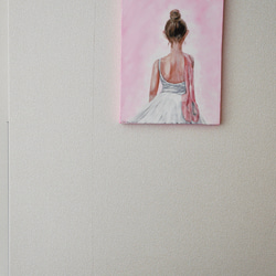 【SOLD】BALLERINA-B//バレリーナ  アクリル絵画 キャンバス 抽象画 アートパネル バレエ 9枚目の画像