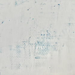 WHITE-M//キャンバス アクリル絵画 抽象画 インテリア モダンアート 白 ホワイト ブルー シンプル おしゃれ 1枚目の画像