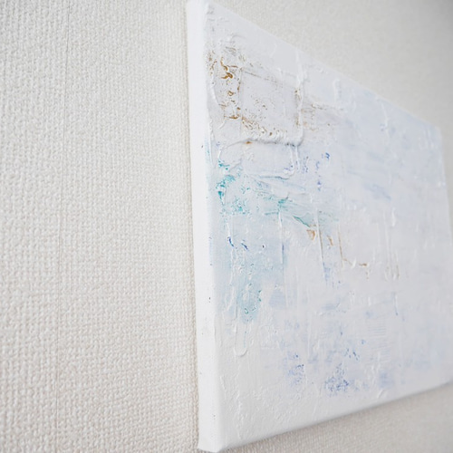 Texture-F//絵画 キャンバス アートパネル アクリル テクスチャ 白