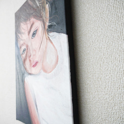 Girl-A//絵画 アート 抽象画 キャンバス インテリア アクリル絵の具 女の子 少女 アートパネル 印象派 6枚目の画像