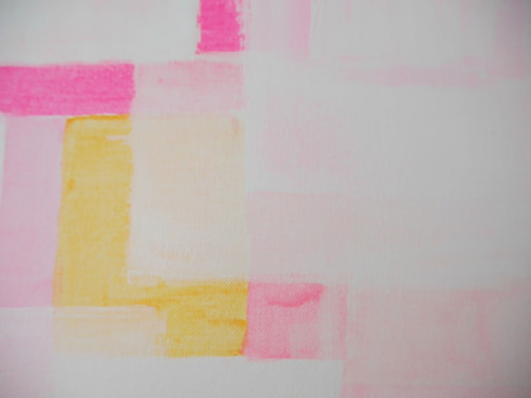 SHINE-A//アートパネル 絵画 キャンバス インテリア モダンアート ピンク アクリル絵の具 抽象画 おしゃれ 7枚目の画像