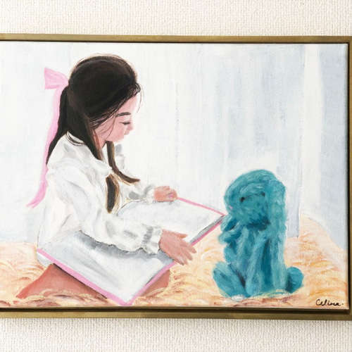 Girl-B//絵画 アート 抽象画 キャンバス インテリア アクリル絵の具 
