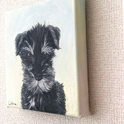DOG-D// 犬 絵画 キャンバス アクリル アートパネル